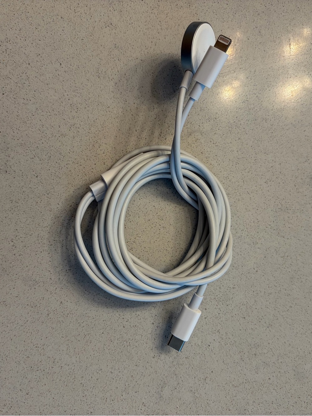 USB-C to Lightning & Magnetic Charger Cable - White